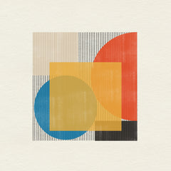 Wall mural Midcentury Modern Object No2 – fototapet med unikt motiv som skapar en inspirerande fondvägg