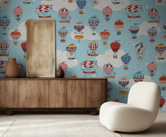 Whimsical Balloon Flight