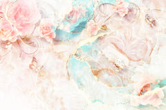 Wall mural Ombre95flower – fototapet med unikt motiv som skapar en inspirerande fondvägg
