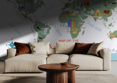 Kids Illustrated World Map