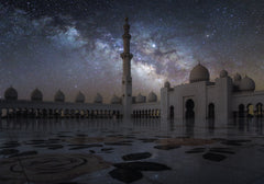 Wall mural Sheikh Zayed Mosque – fototapet med unikt motiv som skapar en inspirerande fondvägg