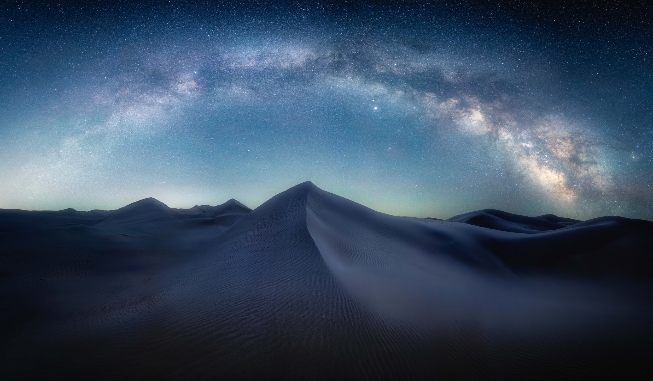 Desert starry sky