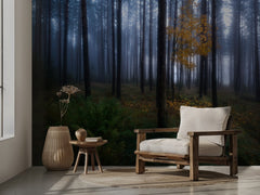 Misty Autumn Forest