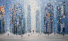 Wall mural Metropolitan Dreams – fototapet med unikt motiv som skapar en inspirerande fondvägg