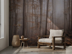Misty Autumn Forest