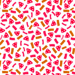 Wall mural Geometric Marks Pink Brown – fototapet med unikt motiv som skapar en inspirerande fondvägg