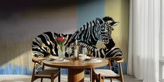 Mother Zebra And Foal