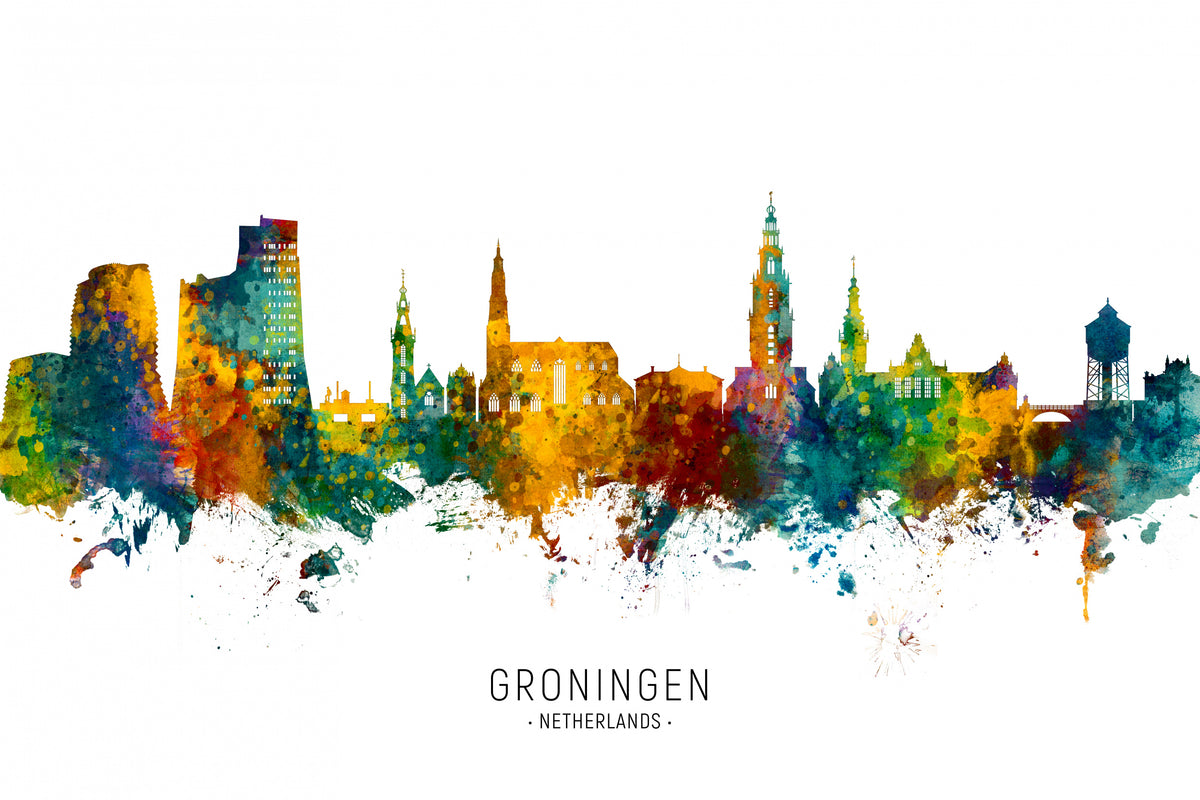 Groningen Nederland Skyline