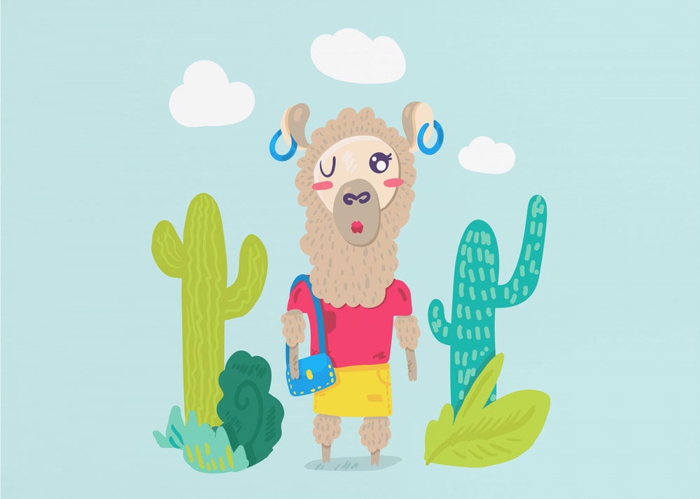 Fashion Llama Winks
