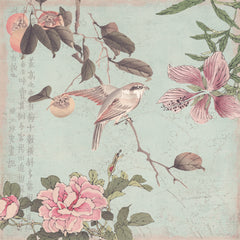 Wall mural Chinoiserie No3 – fototapet med unikt motiv som skapar en inspirerande fondvägg