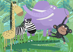 Playful Jungle Animals