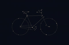 Wall mural Bike Constellation – fototapet med unikt motiv som skapar en inspirerande fondvägg