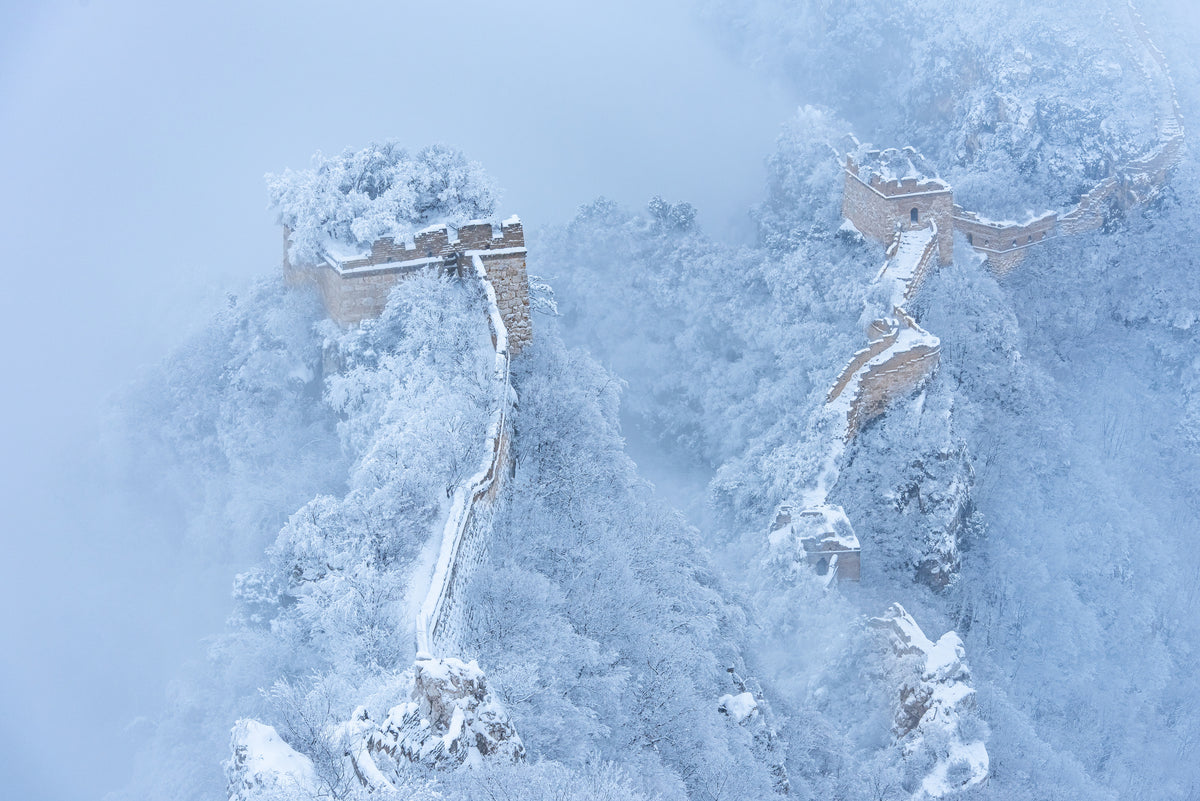 Den kinesiske mur i is og snø