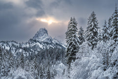 Wall mural The alpine freshness – fototapet med unikt motiv som skapar en inspirerande fondvägg