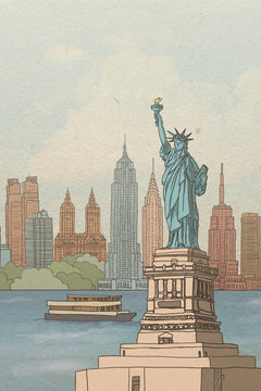 Wall mural New York New York – fototapet med unikt motiv som skapar en inspirerande fondvägg