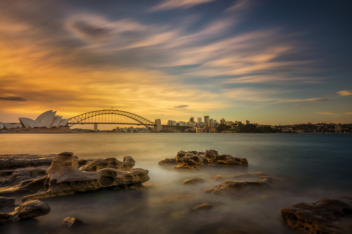 Sydney operahus solnedgang