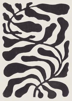 Wall mural One Hundred-Leaved Plant #21 / Lino Print – fototapet med unikt motiv som skapar en inspirerande fondvägg
