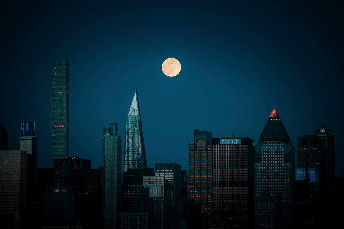 Supermåne over Manhattan