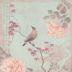 Wall mural Chinoiserie No2 – fototapet med unikt motiv som skapar en inspirerande fondvägg