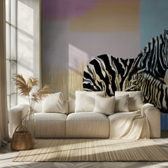 Mother Zebra And Foal