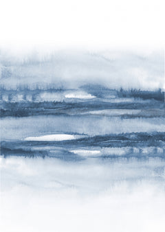 Wall mural Blue World – fototapet med unikt motiv som skapar en inspirerande fondvägg
