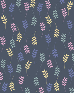 Wall mural Scandi japandi flowers 2 – fototapet med unikt motiv som skapar en inspirerande fondvägg