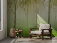 Misty Green Forest