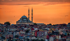 Wall mural Yavuz Sultan Selim Mosque – fototapet med unikt motiv som skapar en inspirerande fondvägg