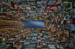 Wall mural Infinite windows – fototapet med unikt motiv som skapar en inspirerande fondvägg