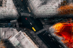 Wall mural Moscow crossroad – fototapet med unikt motiv som skapar en inspirerande fondvägg