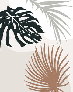 Wall mural Tropical Leaves No3 – fototapet med unikt motiv som skapar en inspirerande fondvägg