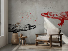 Red Black Alligator Magic