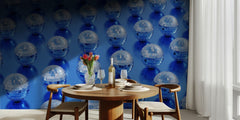 Vibrant Blue Disco Balls