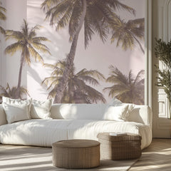 Blush Palm Trees