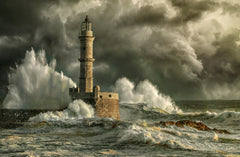 Wall mural ChaniaStorm – fototapet med unikt motiv som skapar en inspirerande fondvägg