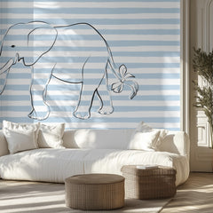 Baby Elephant Blue Stripes