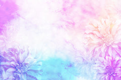 Wall mural Ombre66flower – fototapet med unikt motiv som skapar en inspirerande fondvägg