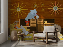 Playful Mid-Century Pets