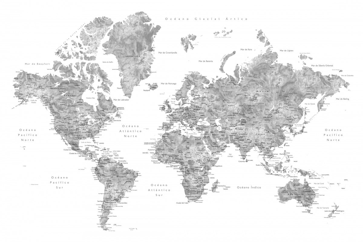 Jimmy world map på spansk