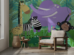 Playful Jungle Animals