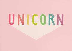 Colorful Unicorn Text