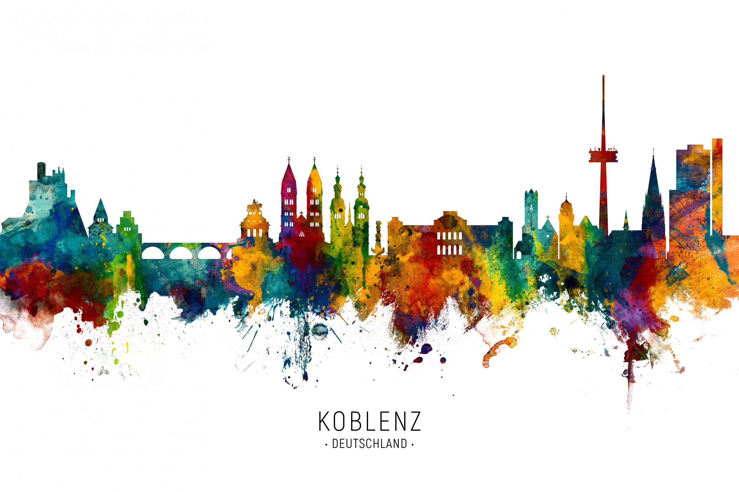 Koblenz Germany Skyline