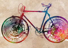 Wall mural Cycling sport art 46 – fototapet med unikt motiv som skapar en inspirerande fondvägg