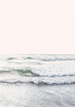 Wall mural Blush Ocean – fototapet med unikt motiv som skapar en inspirerande fondvägg