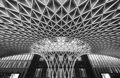 Wall mural King's Cross railway station – fototapet med unikt motiv som skapar en inspirerande fondvägg