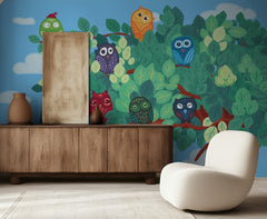 Colorful Owls Tree