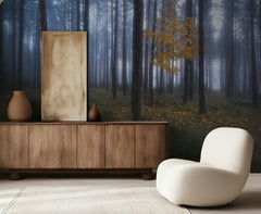 Misty Autumn Forest