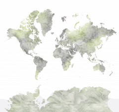 Wall mural Hollace world map – fototapet med unikt motiv som skapar en inspirerande fondvägg