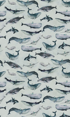 Wall mural Hl8 Whale Boy 186mm X 3mm – fototapet med unikt motiv som skapar en inspirerande fondvägg