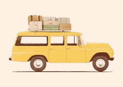 Wall mural Summer Car ★★★ – fototapet med unikt motiv som skapar en inspirerande fondvägg
